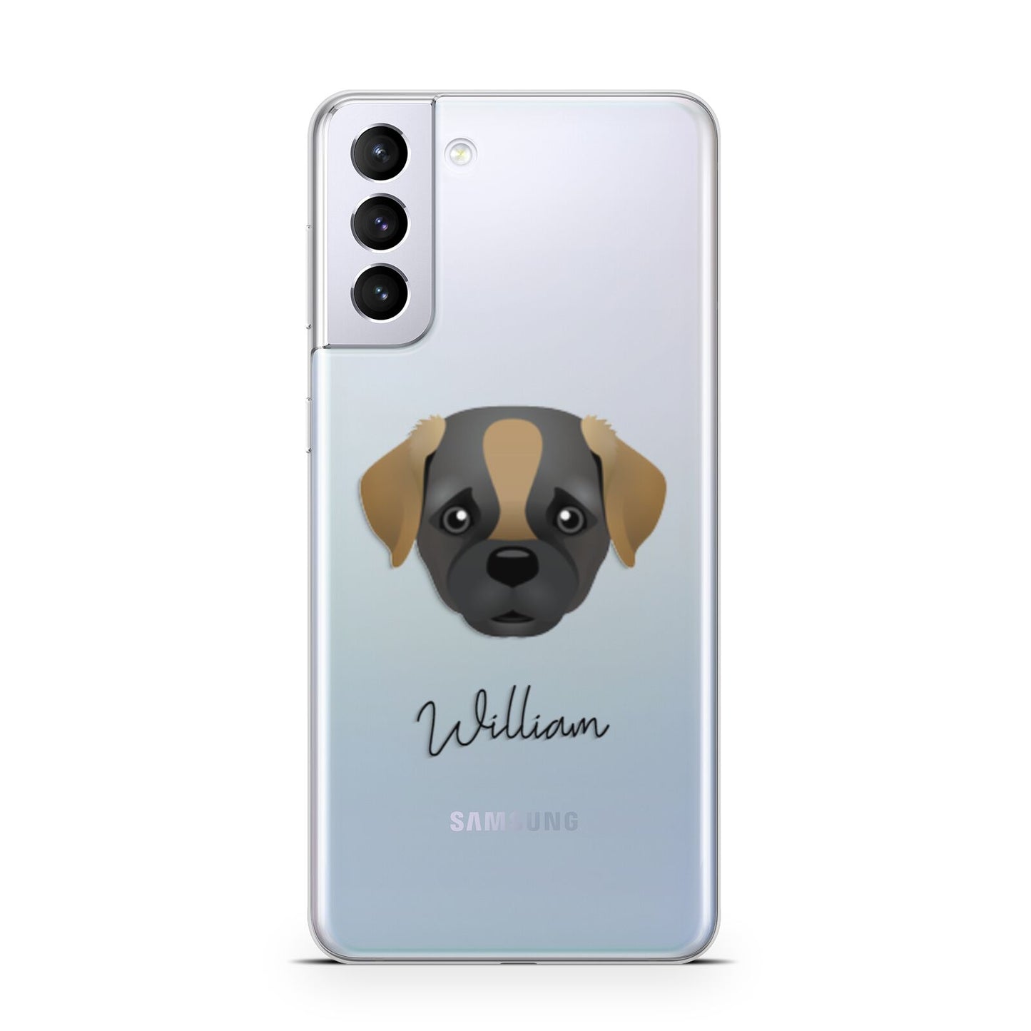 Pugapoo Personalised Samsung S21 Plus Phone Case