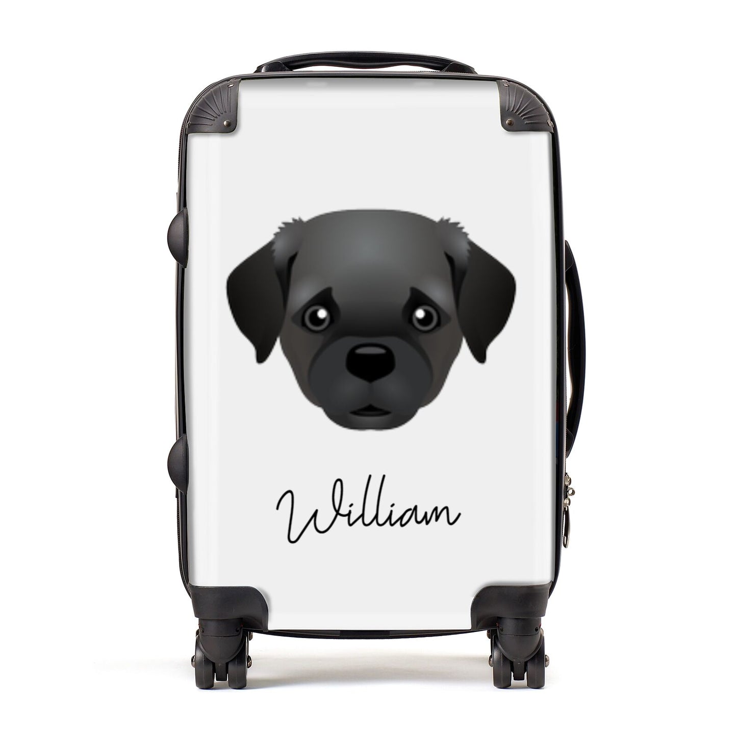 Pugapoo Personalised Suitcase