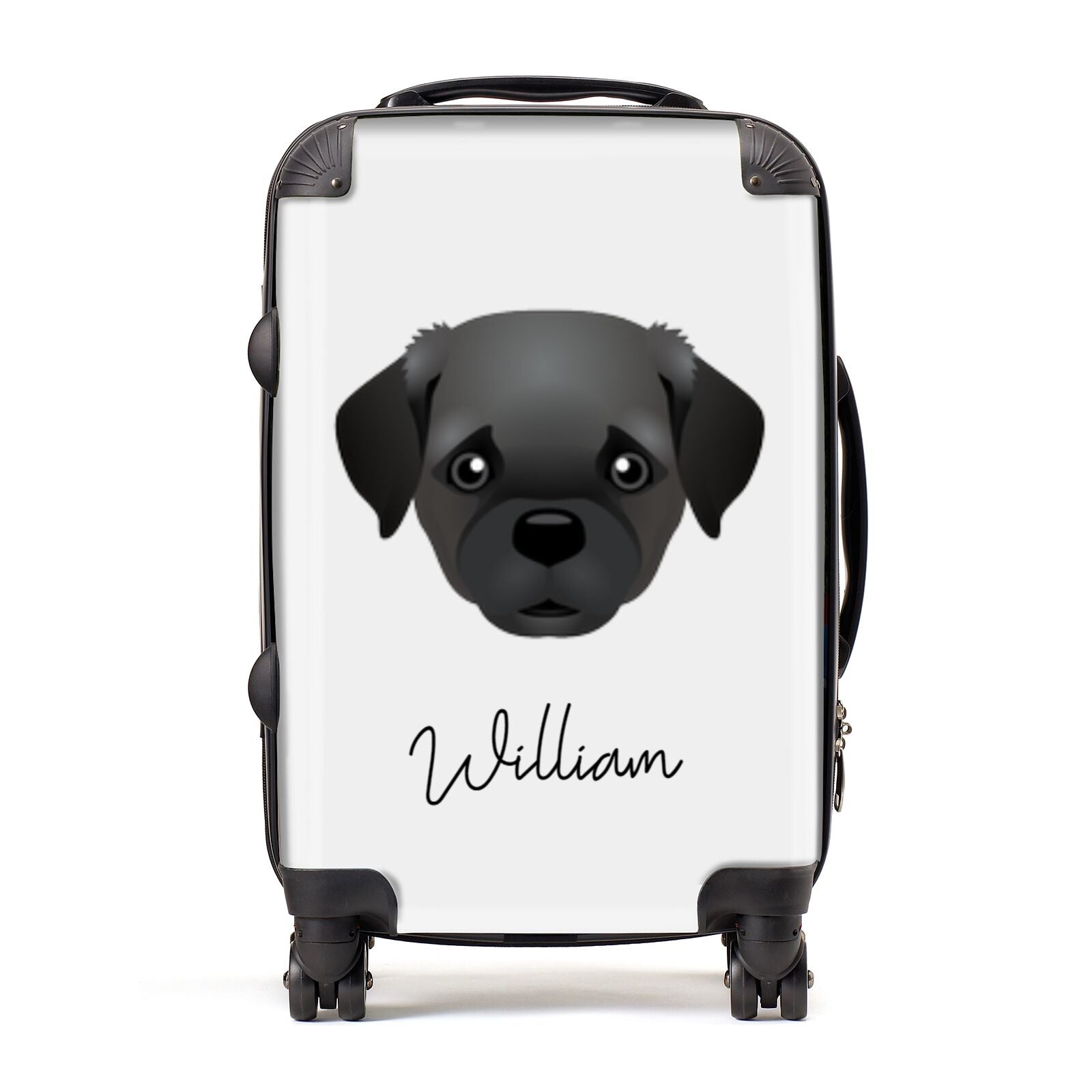Pugapoo Personalised Suitcase