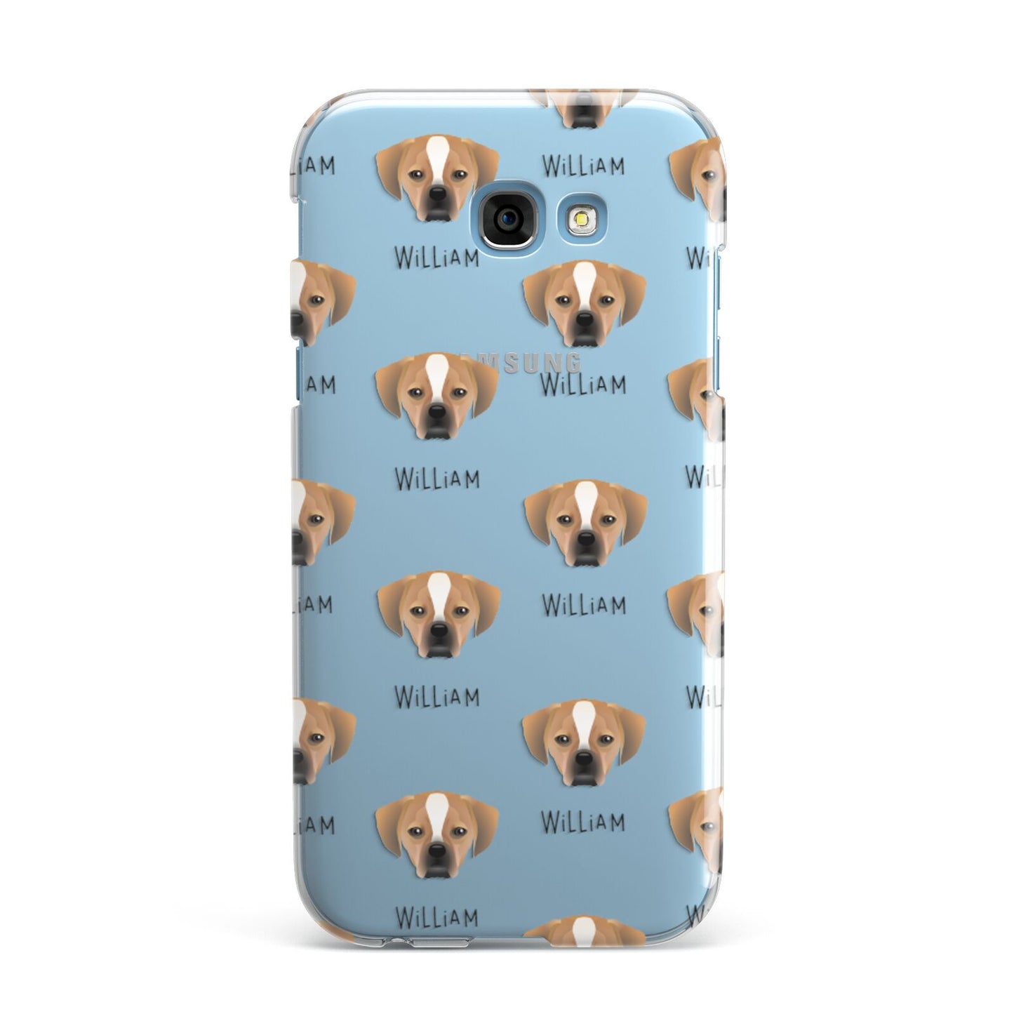 Puggle Icon with Name Samsung Galaxy A7 2017 Case