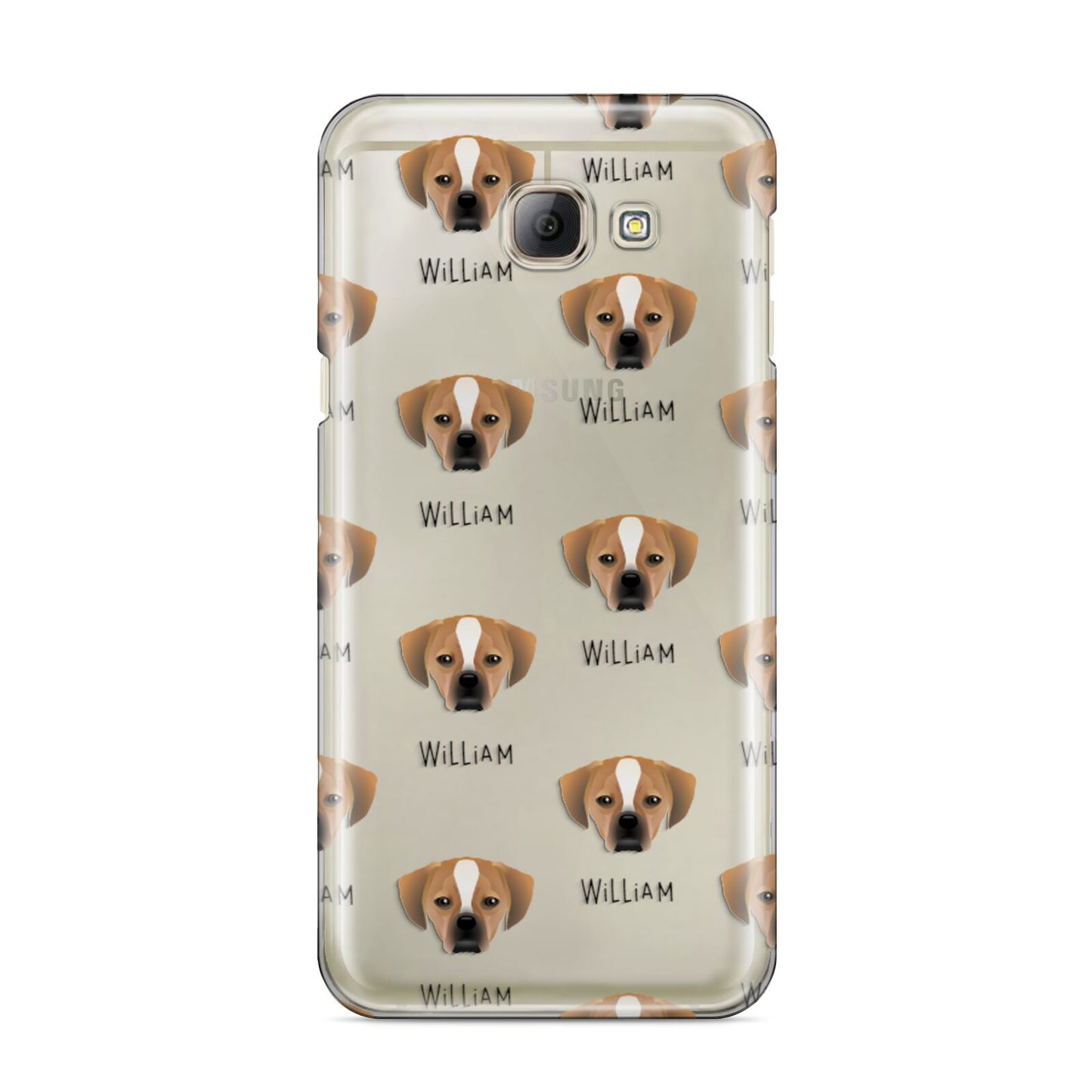 Puggle Icon with Name Samsung Galaxy A8 2016 Case