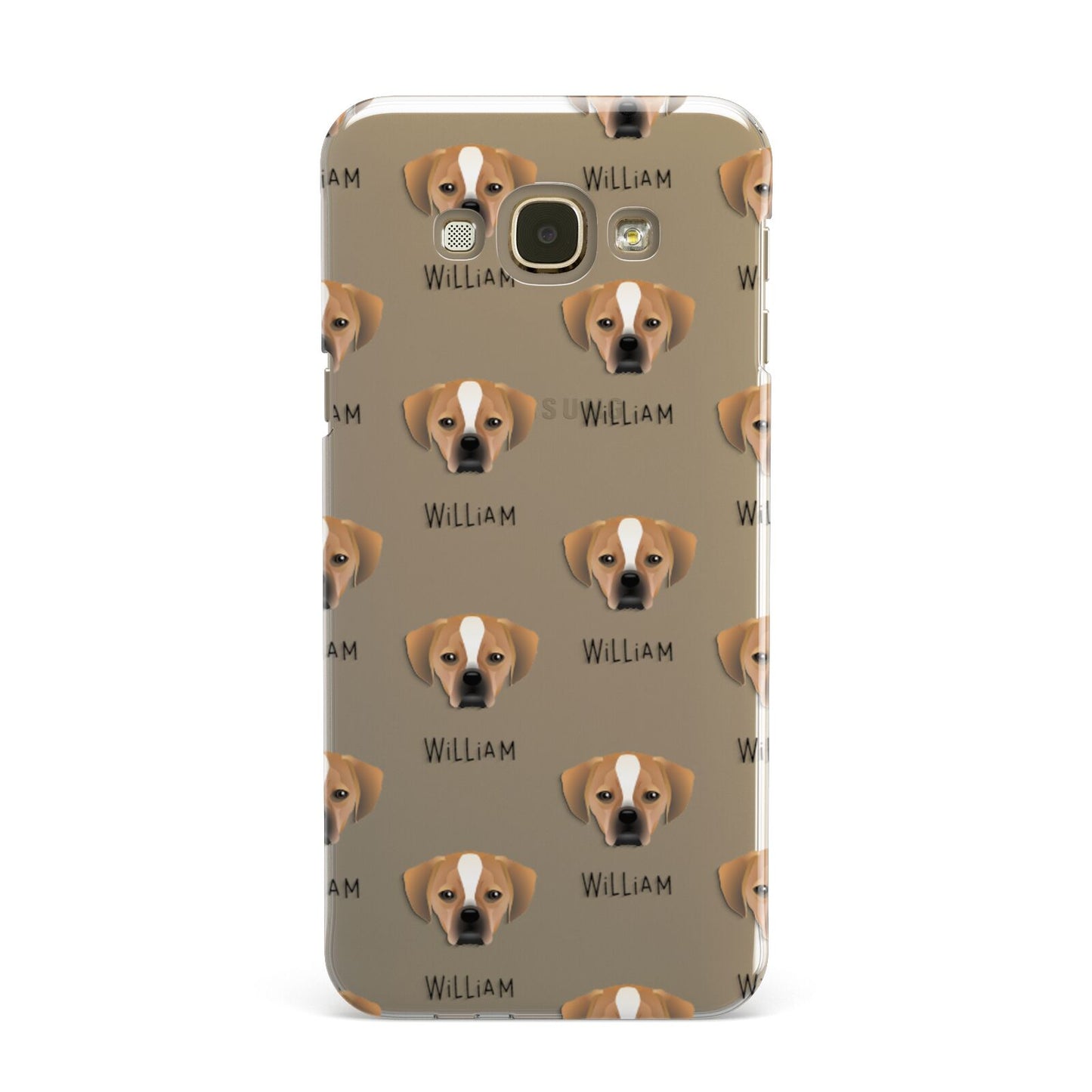 Puggle Icon with Name Samsung Galaxy A8 Case