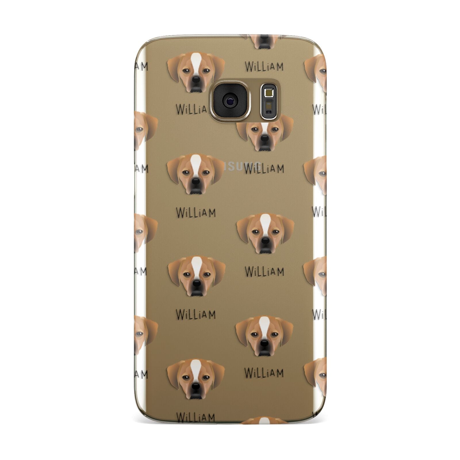 Puggle Icon with Name Samsung Galaxy Case