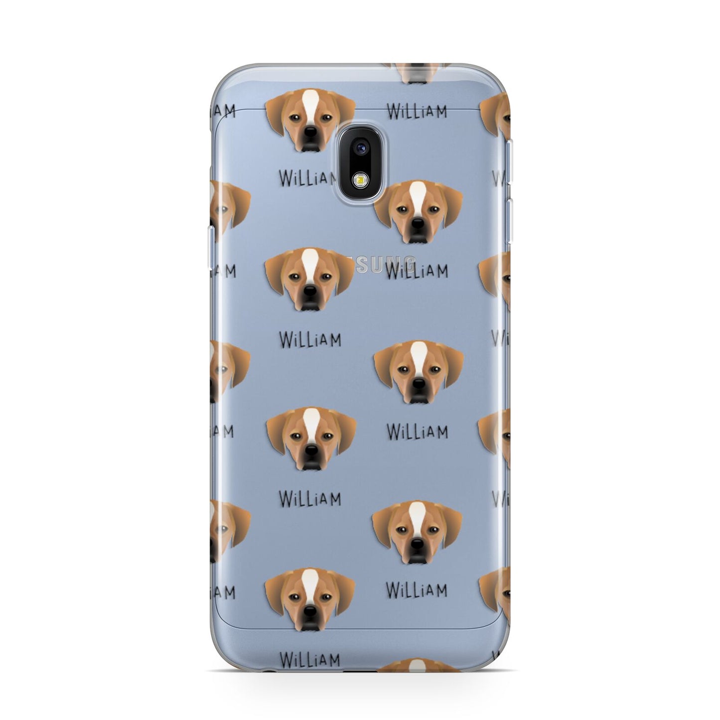 Puggle Icon with Name Samsung Galaxy J3 2017 Case