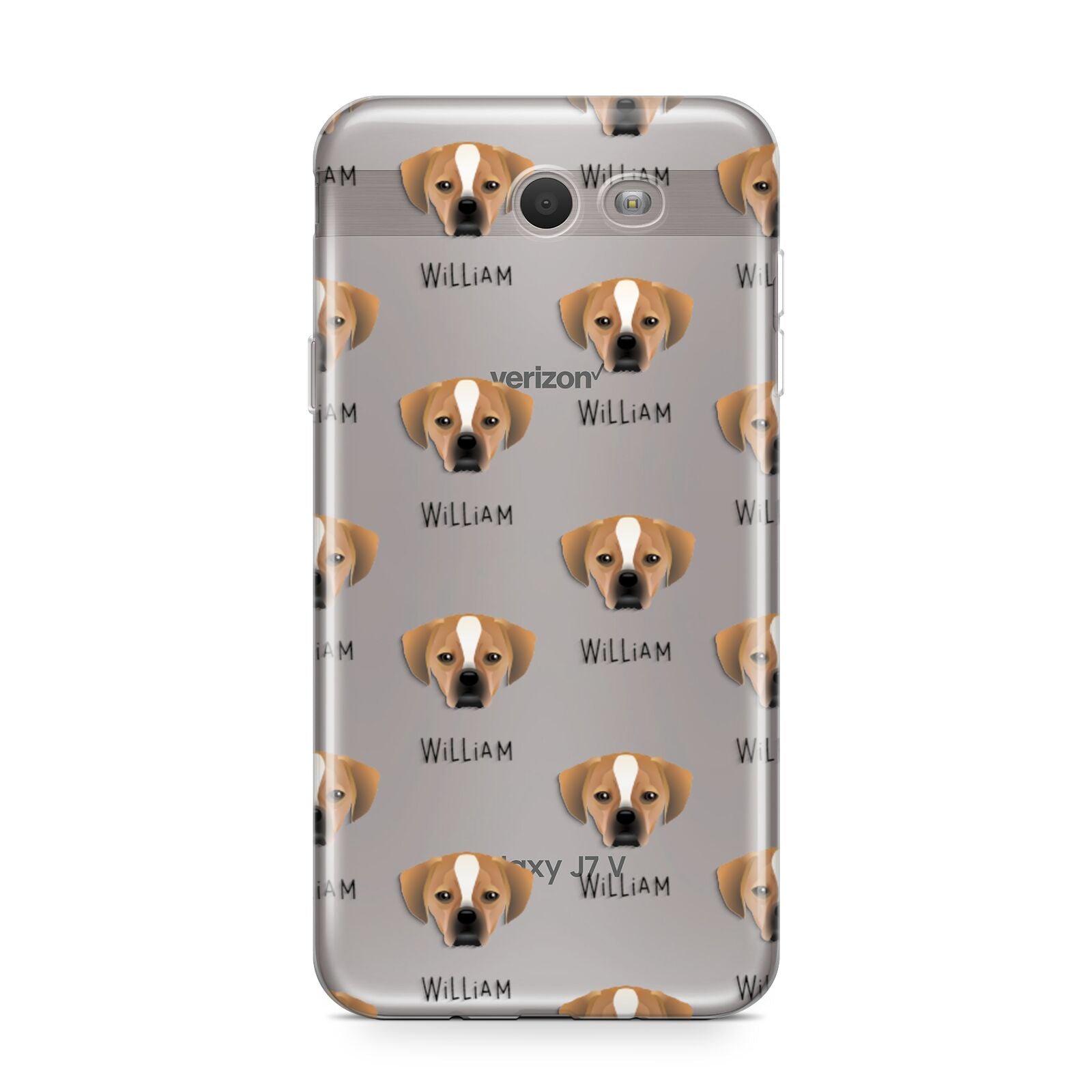 Puggle Icon with Name Samsung Galaxy J7 2017 Case
