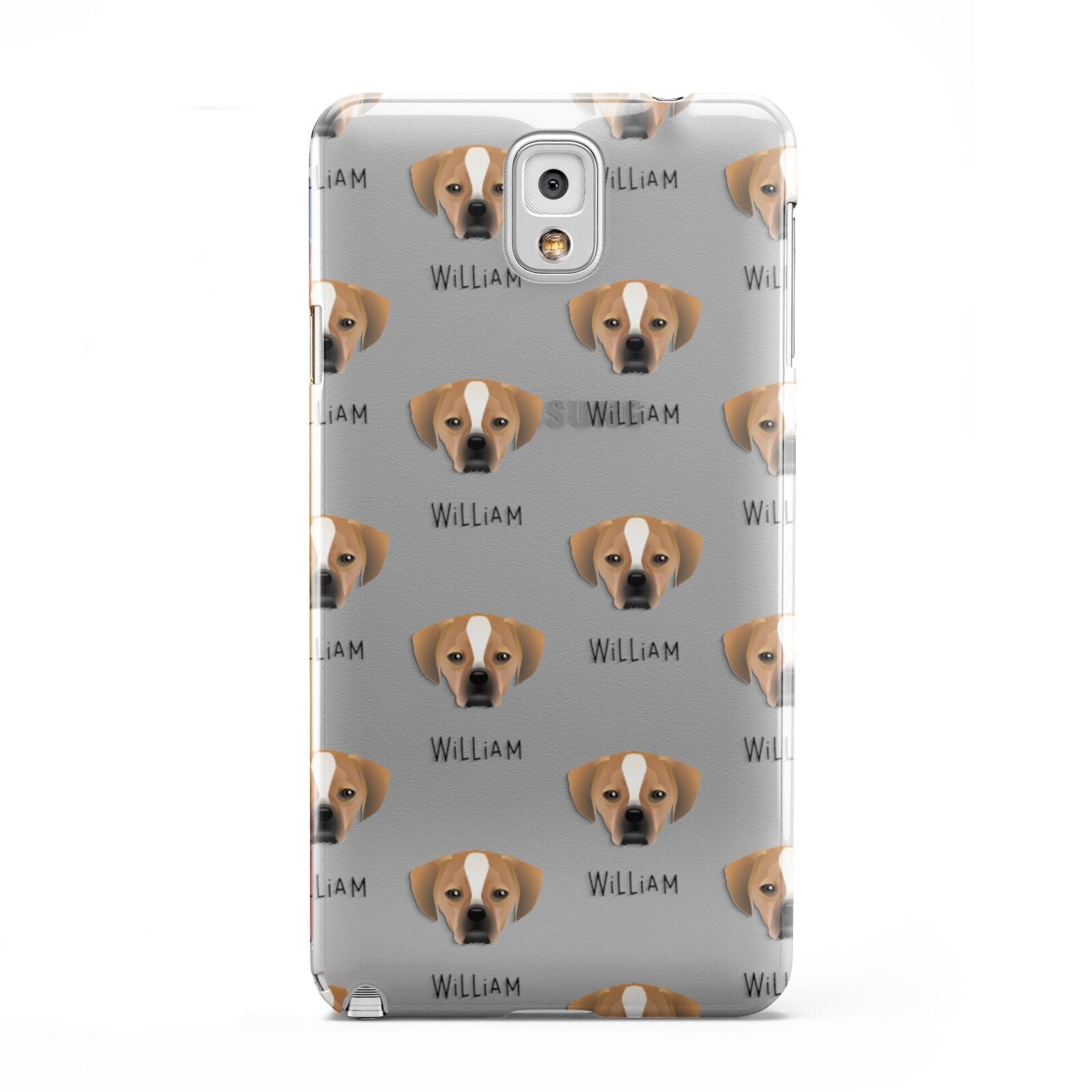 Puggle Icon with Name Samsung Galaxy Note 3 Case