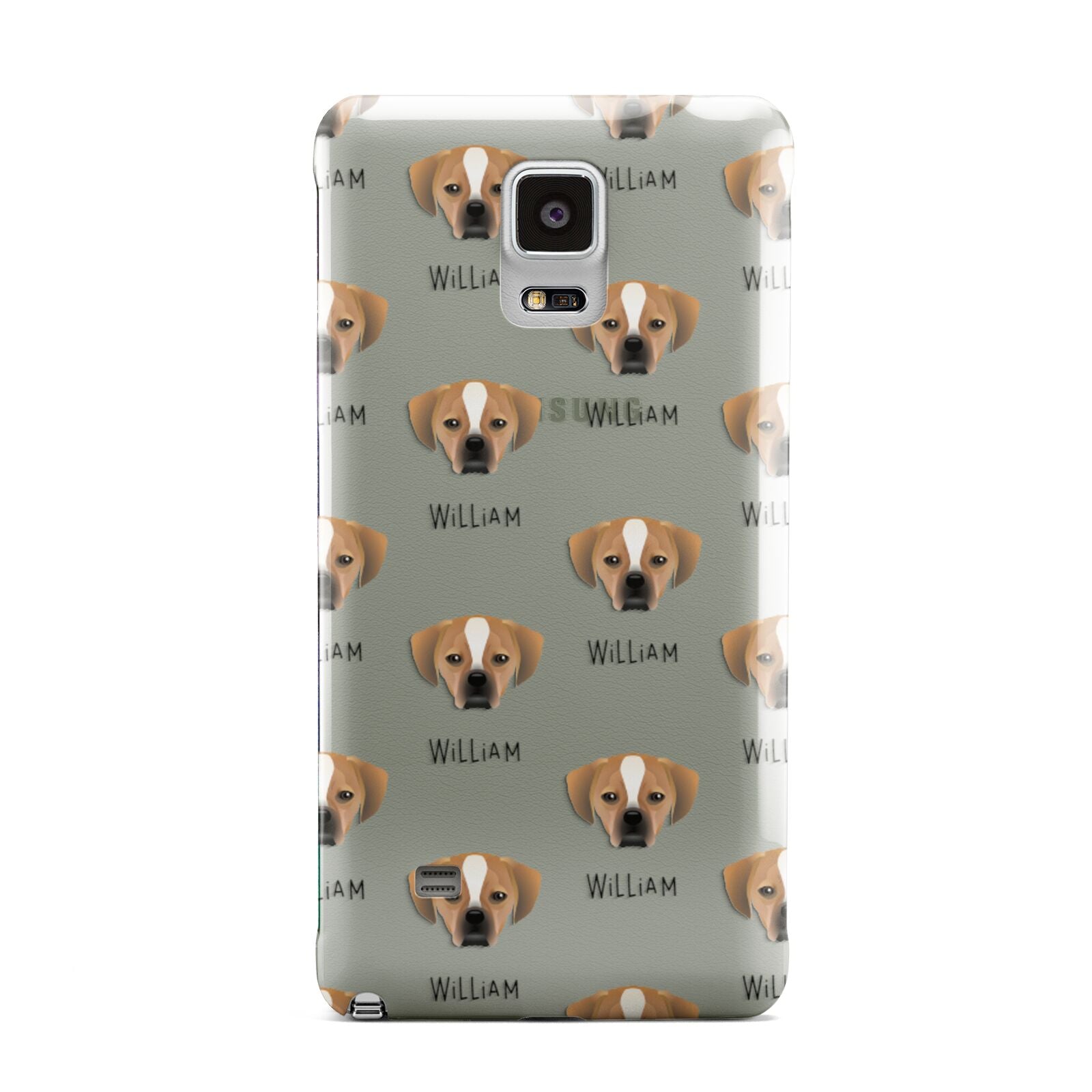 Puggle Icon with Name Samsung Galaxy Note 4 Case