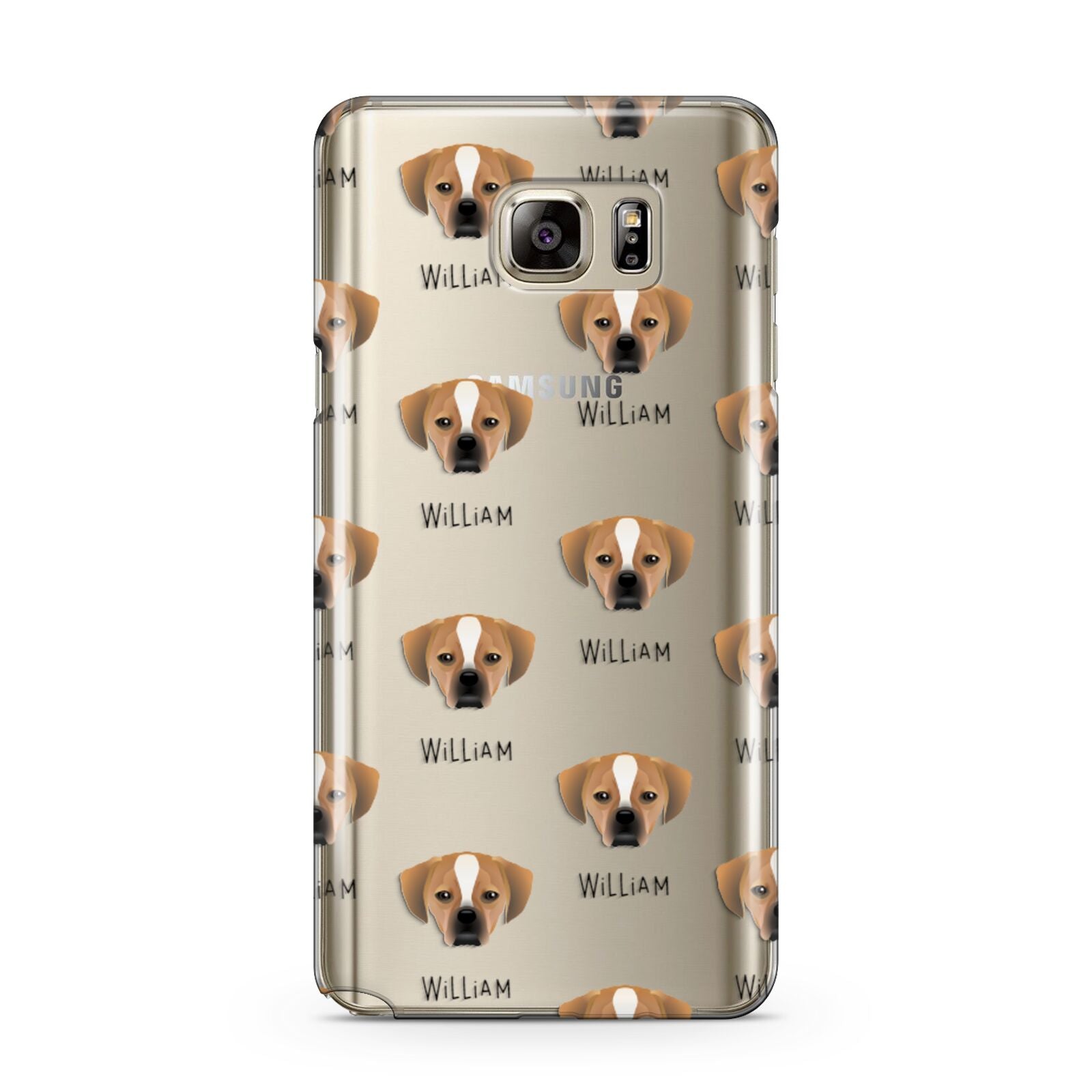 Puggle Icon with Name Samsung Galaxy Note 5 Case