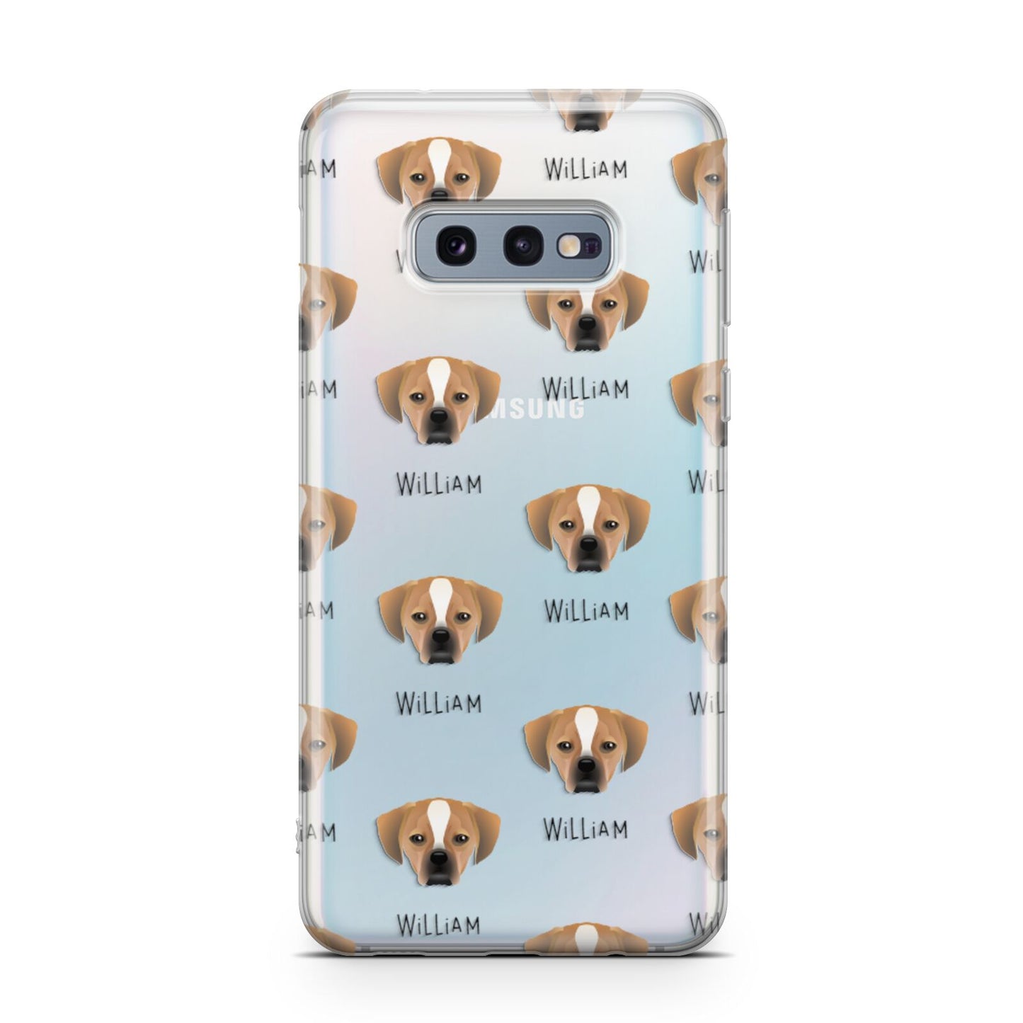Puggle Icon with Name Samsung Galaxy S10E Case