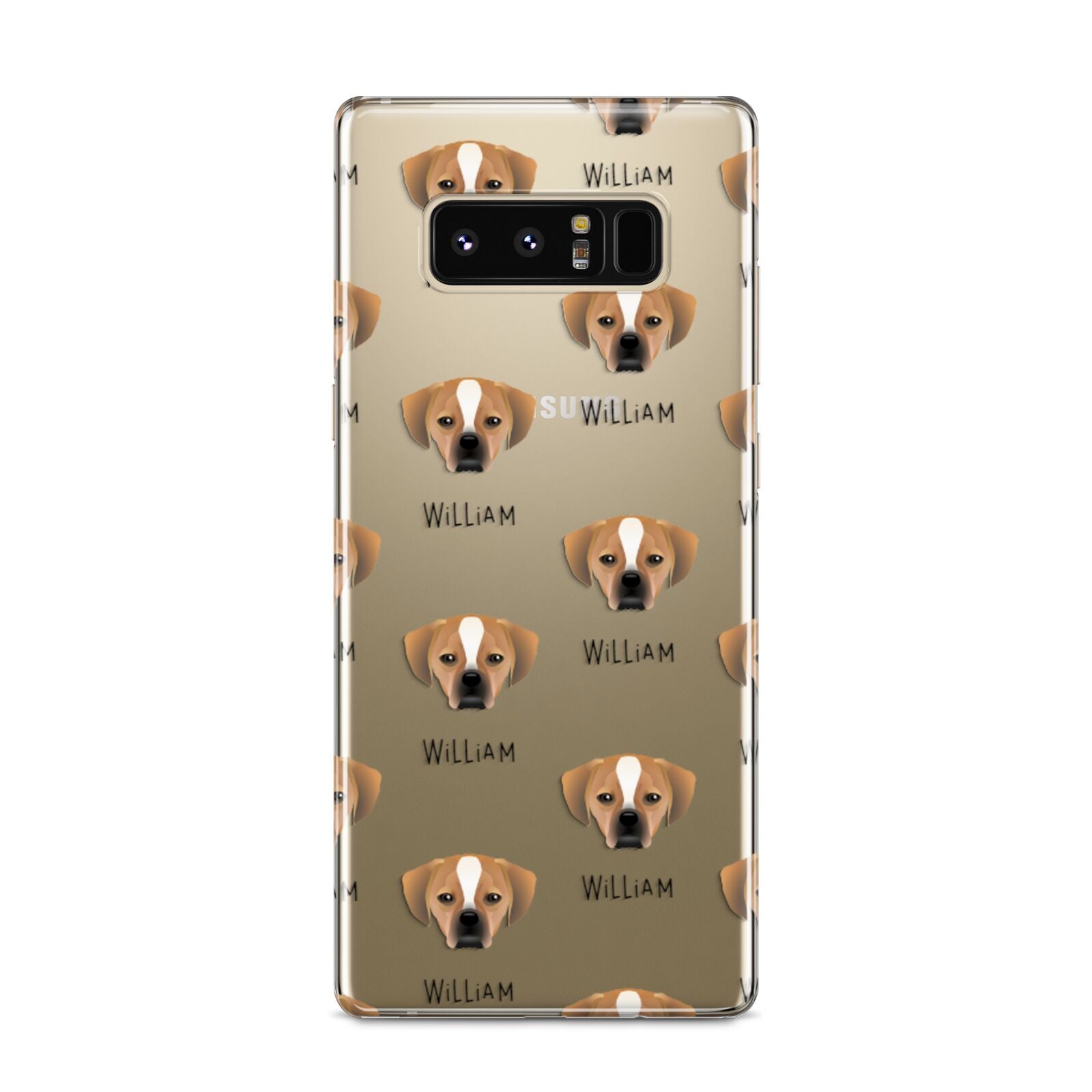 Puggle Icon with Name Samsung Galaxy S8 Case