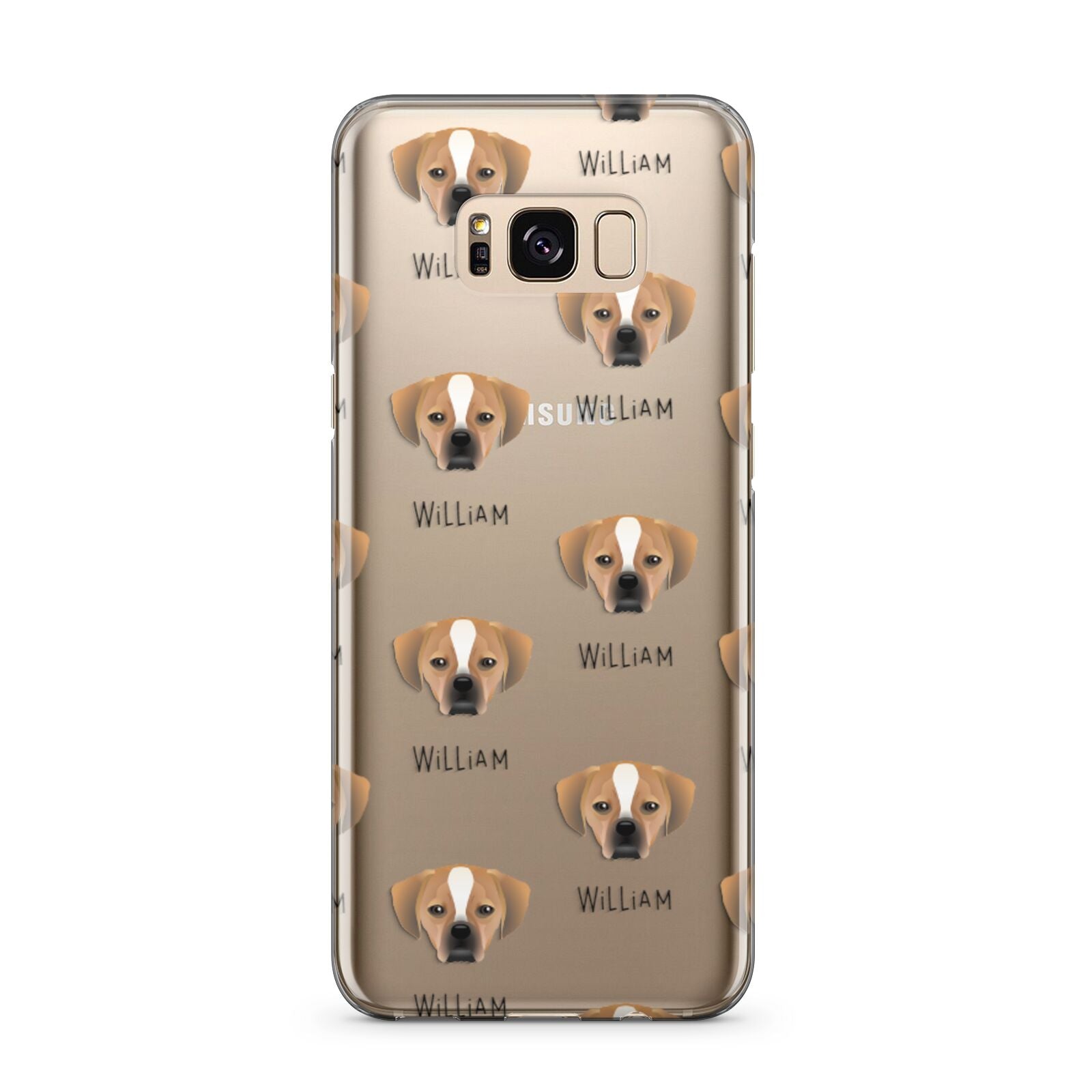 Puggle Icon with Name Samsung Galaxy S8 Plus Case