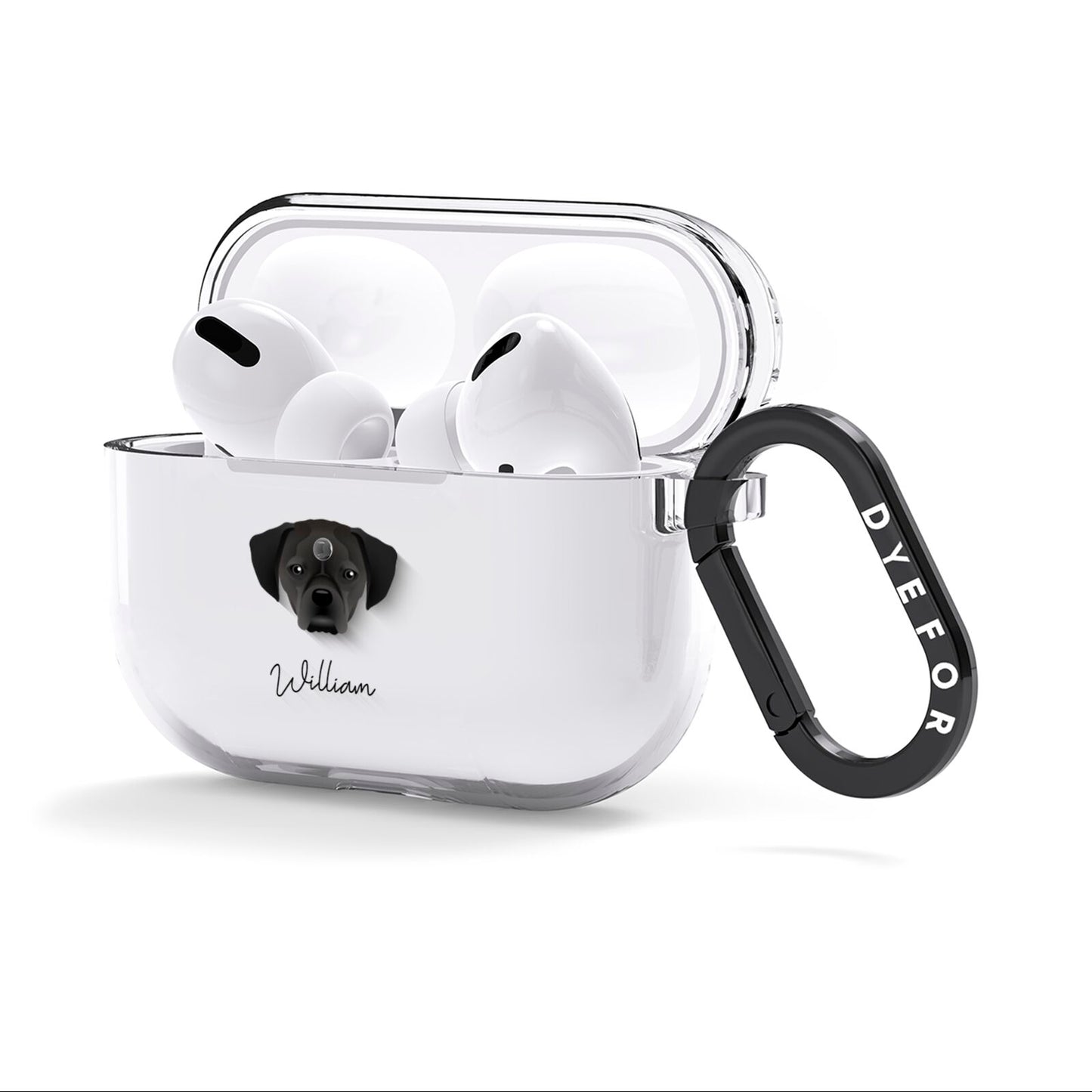 Puggle Personalised AirPods Clear Case 3rd Gen Side Image