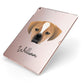 Puggle Personalised Apple iPad Case on Rose Gold iPad Side View