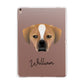 Puggle Personalised Apple iPad Rose Gold Case