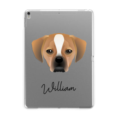 Puggle Personalised Apple iPad Silver Case