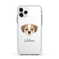 Puggle Personalised Apple iPhone 11 Pro in Silver with White Impact Case