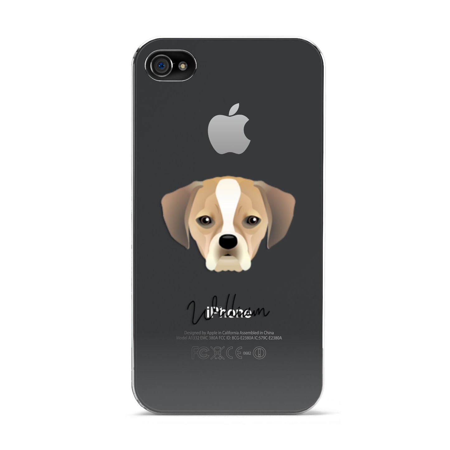 Puggle Personalised Apple iPhone 4s Case
