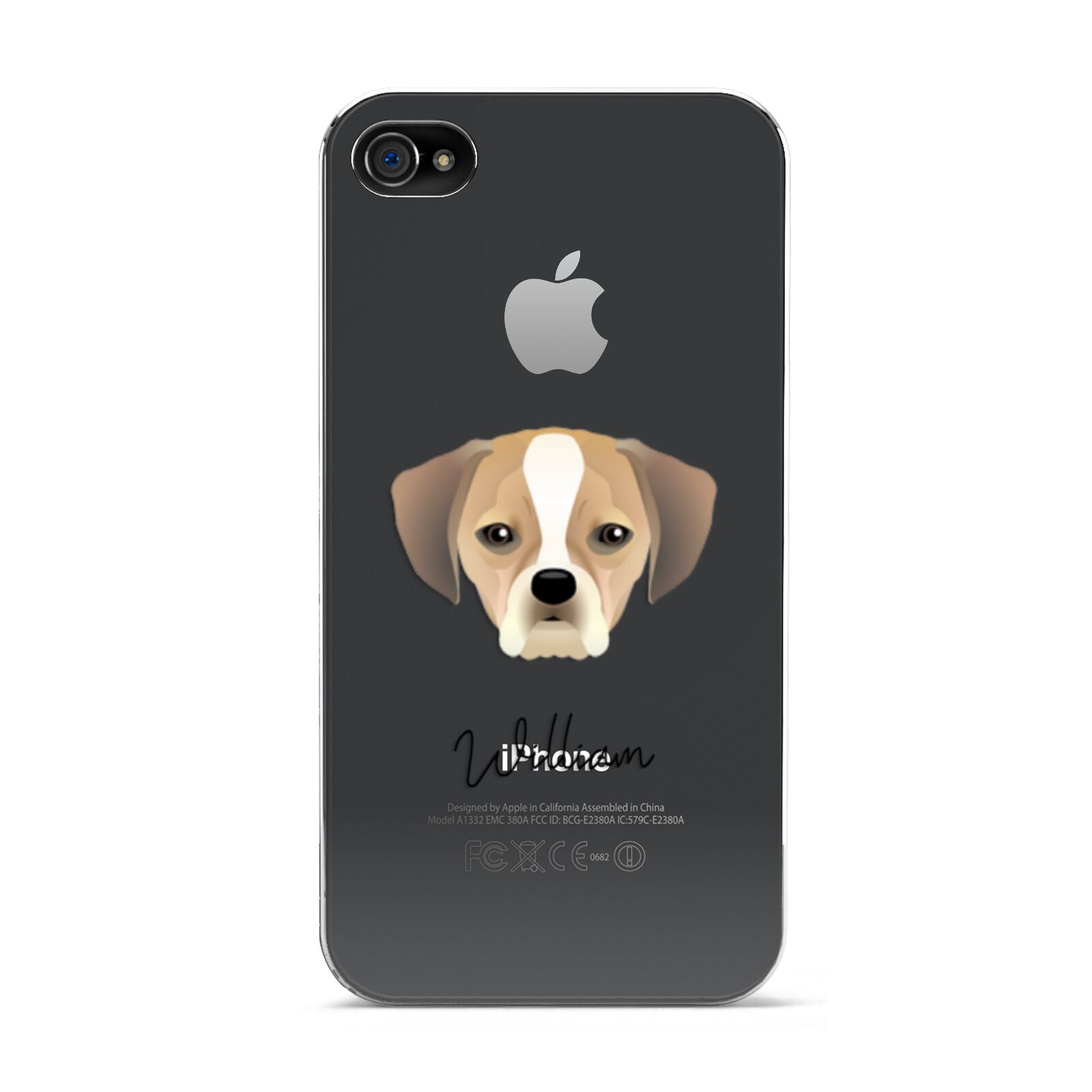 Puggle Personalised Apple iPhone 4s Case