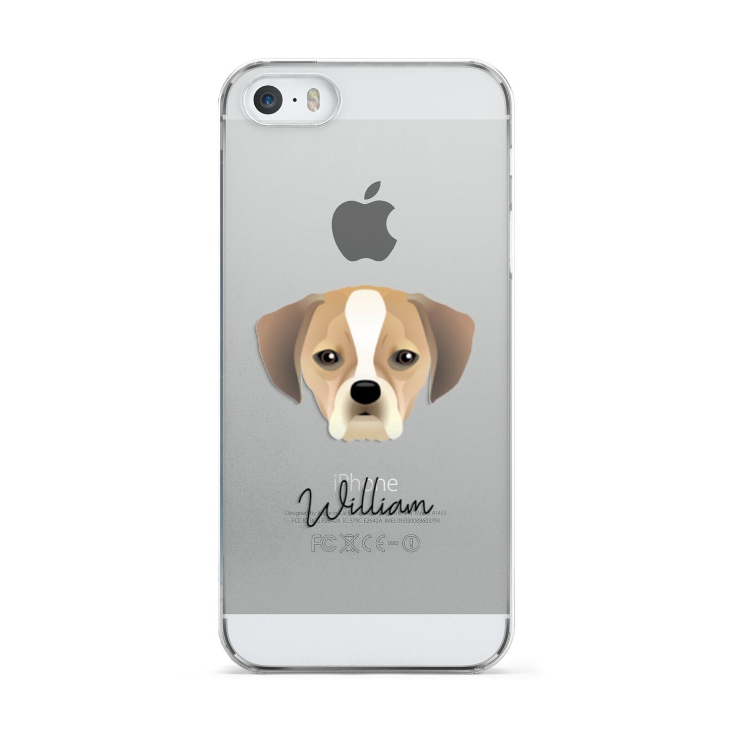 Puggle Personalised Apple iPhone 5 Case