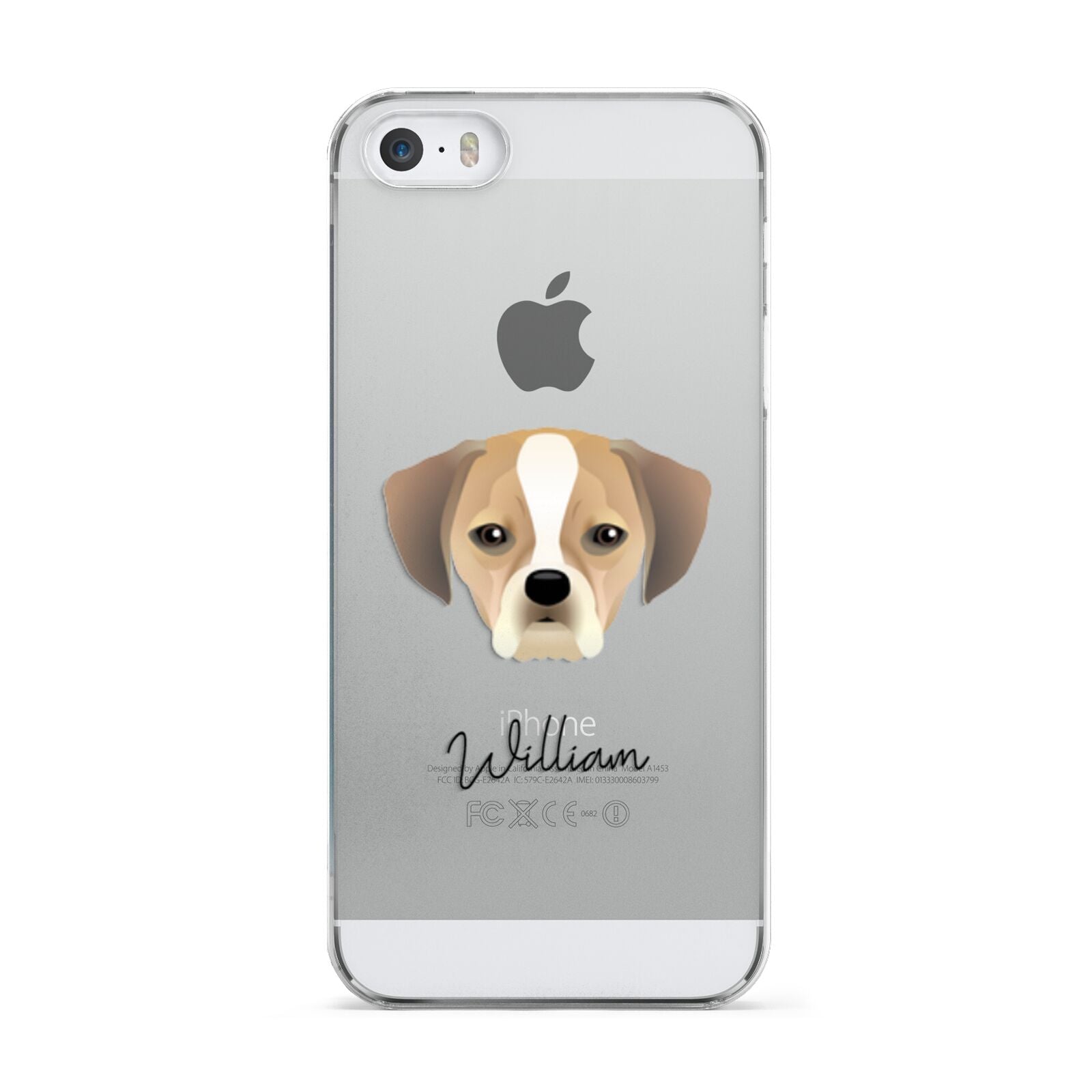 Puggle Personalised Apple iPhone 5 Case