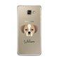 Puggle Personalised Samsung Galaxy A3 2016 Case on gold phone