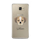 Puggle Personalised Samsung Galaxy A5 2016 Case on gold phone
