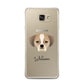 Puggle Personalised Samsung Galaxy A7 2016 Case on gold phone