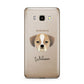 Puggle Personalised Samsung Galaxy J7 2016 Case on gold phone