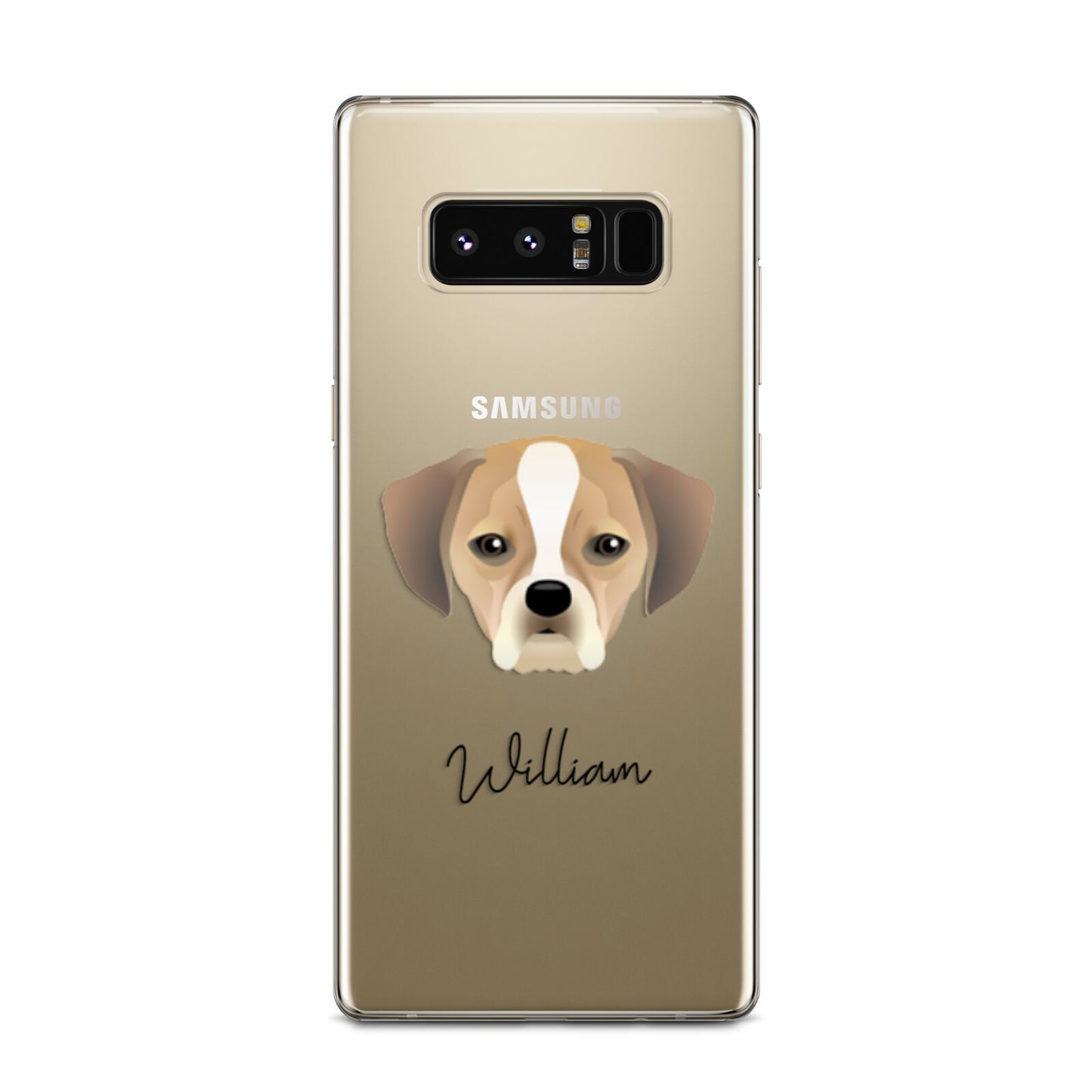 Puggle Personalised Samsung Galaxy Note 8 Case