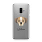 Puggle Personalised Samsung Galaxy S9 Plus Case on Silver phone