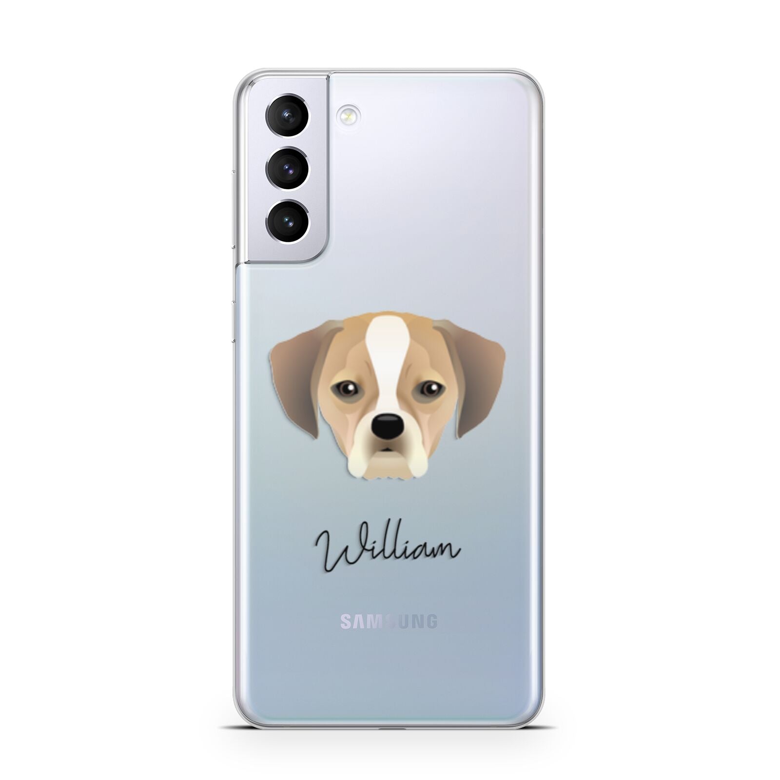 Puggle Personalised Samsung S21 Plus Phone Case