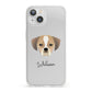 Puggle Personalised iPhone 13 Clear Bumper Case