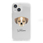 Puggle Personalised iPhone 13 Mini Clear Bumper Case