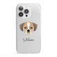 Puggle Personalised iPhone 13 Pro Clear Bumper Case