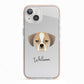 Puggle Personalised iPhone 13 TPU Impact Case with Pink Edges