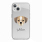 Puggle Personalised iPhone 13 TPU Impact Case with White Edges