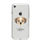Puggle Personalised iPhone 8 Bumper Case on Silver iPhone