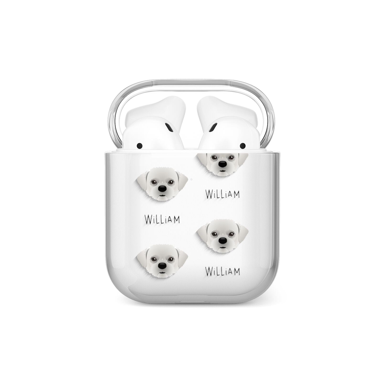 Pugzu Icon with Name AirPods Case