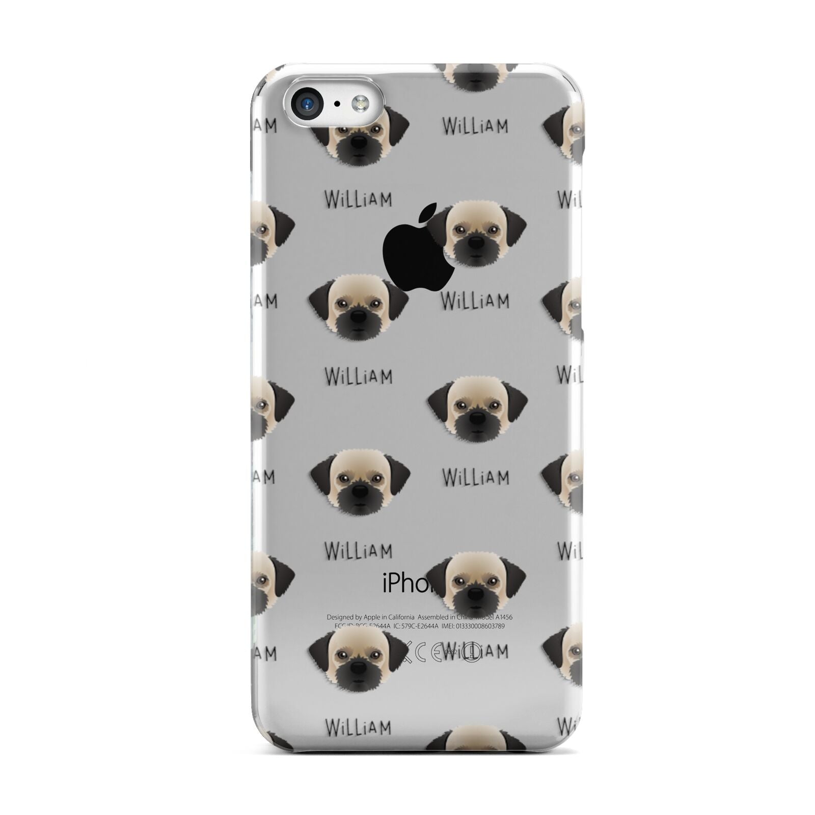 Pugzu Icon with Name Apple iPhone 5c Case
