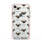 Pugzu Icon with Name Apple iPhone XR Impact Case Pink Edge on Silver Phone