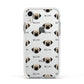 Pugzu Icon with Name Apple iPhone XR Impact Case White Edge on Silver Phone