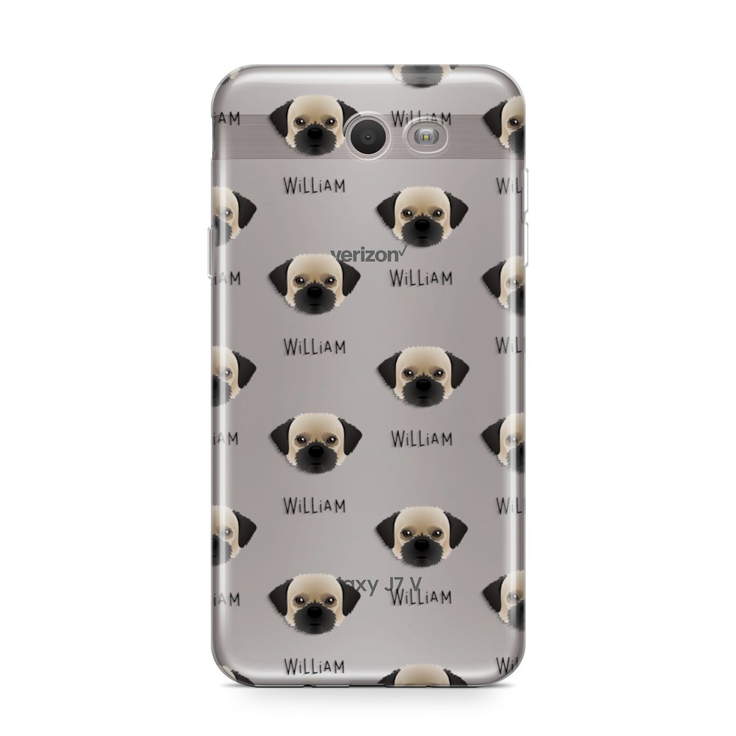 Pugzu Icon with Name Samsung Galaxy J7 2017 Case