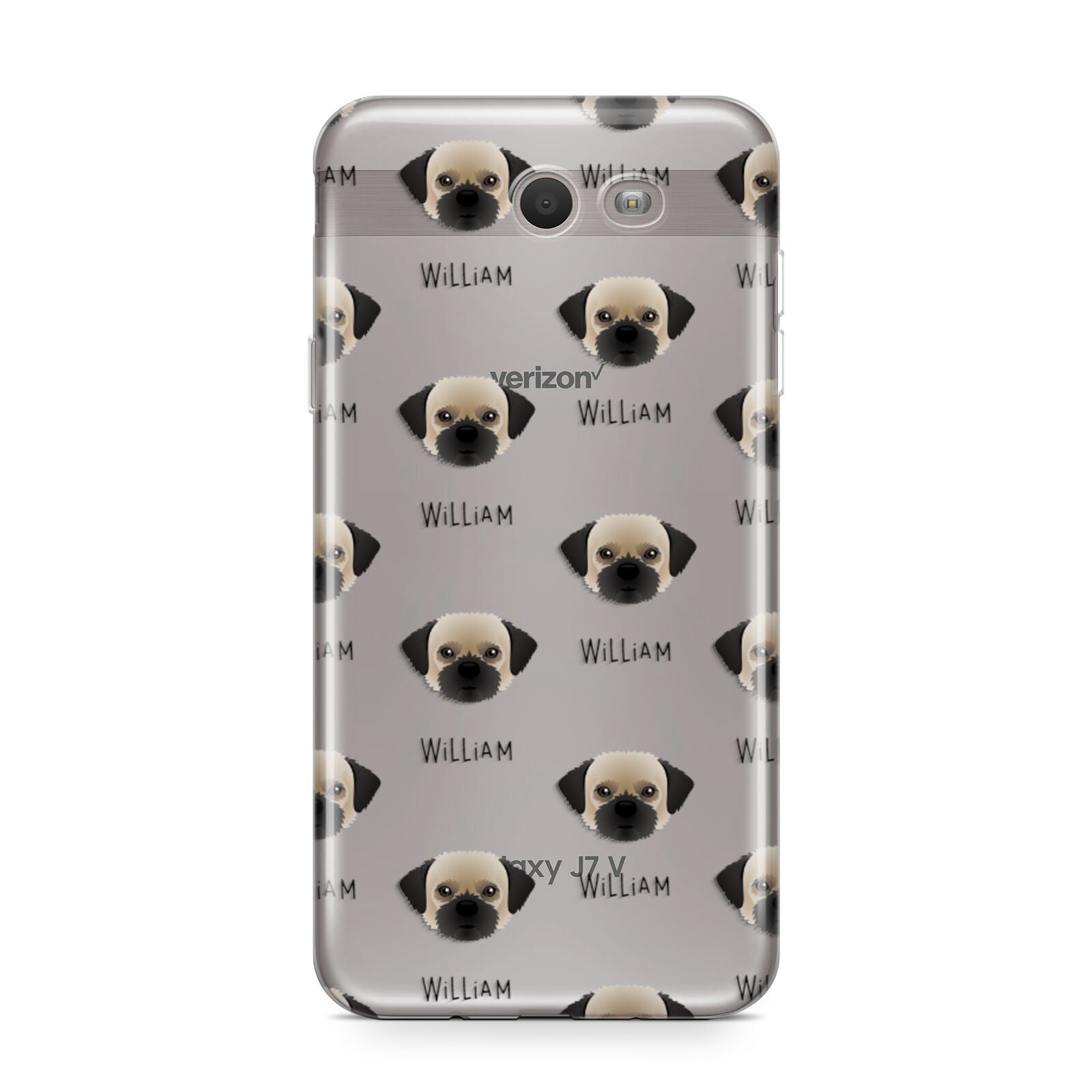 Pugzu Icon with Name Samsung Galaxy J7 2017 Case