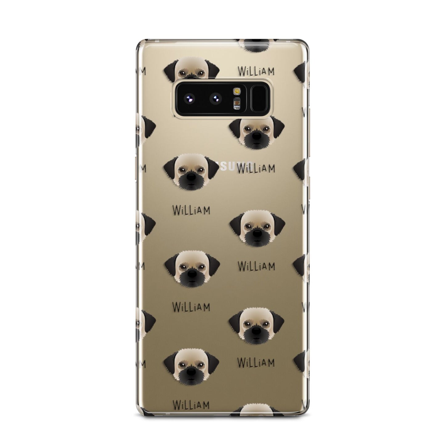 Pugzu Icon with Name Samsung Galaxy Note 8 Case