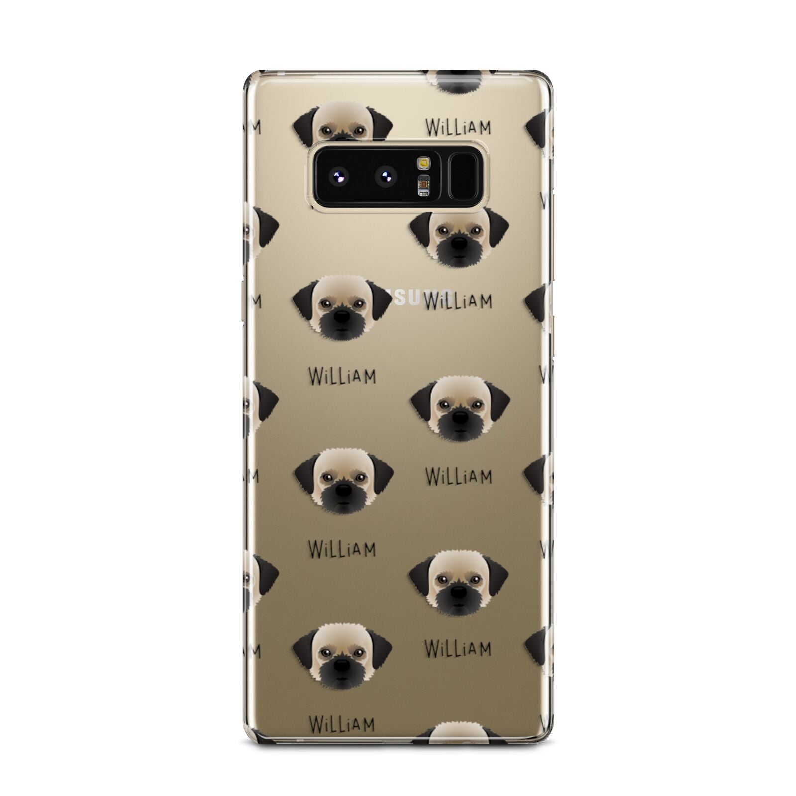 Pugzu Icon with Name Samsung Galaxy Note 8 Case