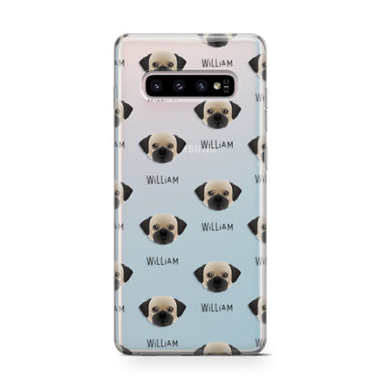 Pugzu Icon with Name Samsung Galaxy S10 Case