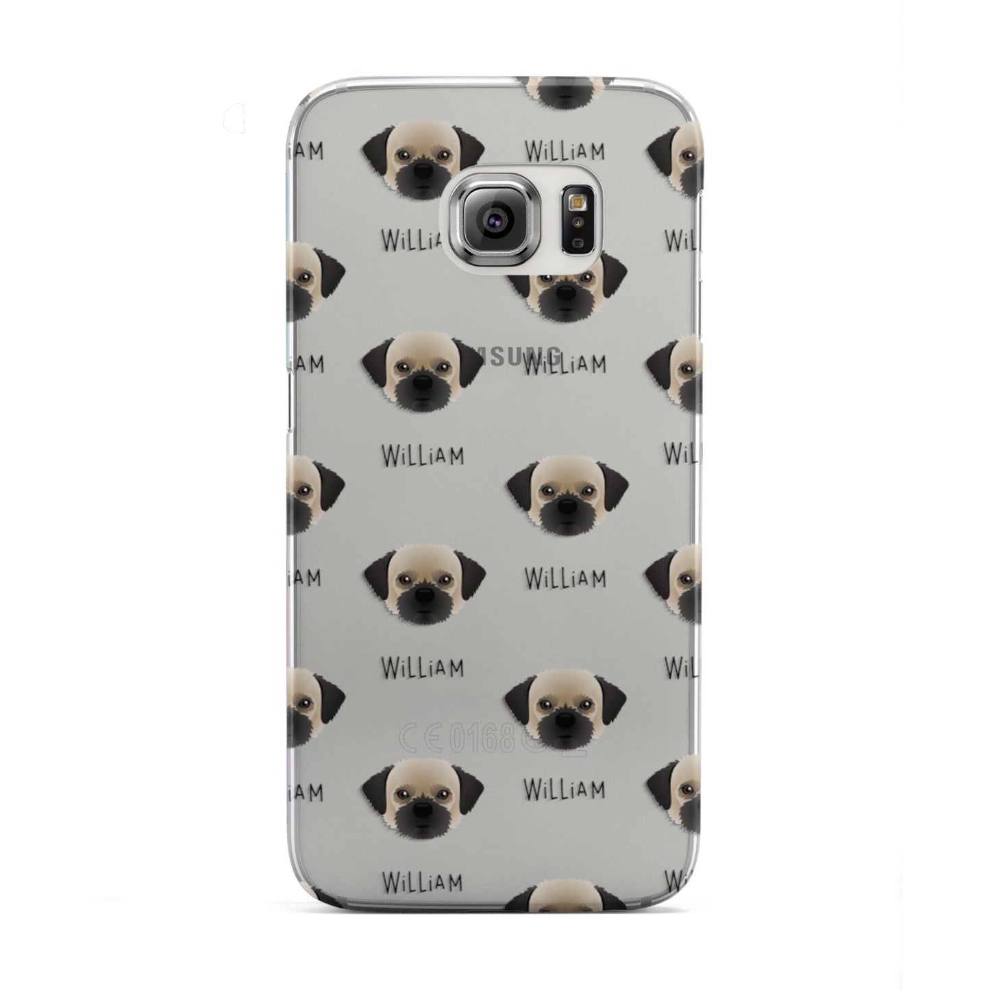 Pugzu Icon with Name Samsung Galaxy S6 Edge Case