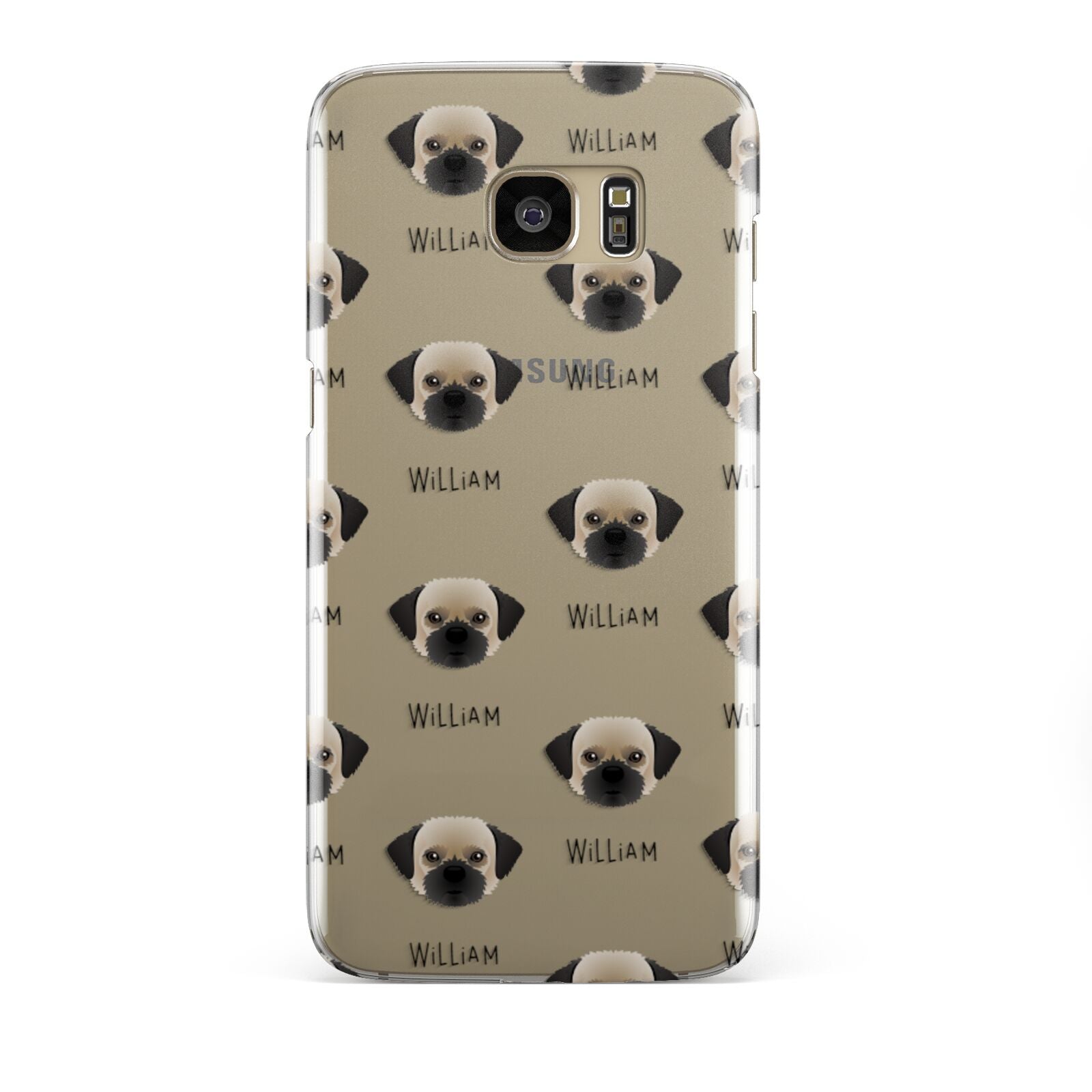 Pugzu Icon with Name Samsung Galaxy S7 Edge Case