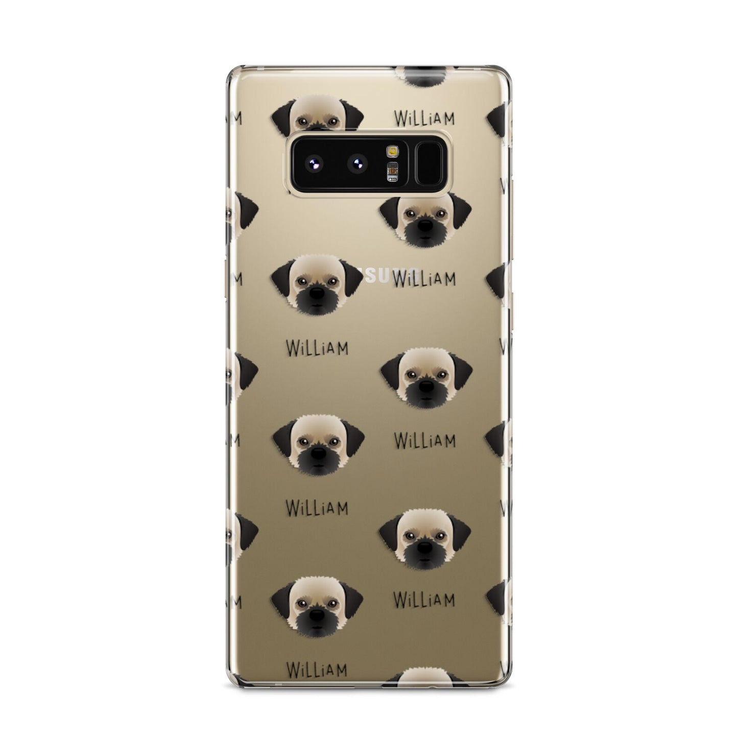 Pugzu Icon with Name Samsung Galaxy S8 Case