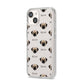 Pugzu Icon with Name iPhone 14 Clear Tough Case Starlight Angled Image